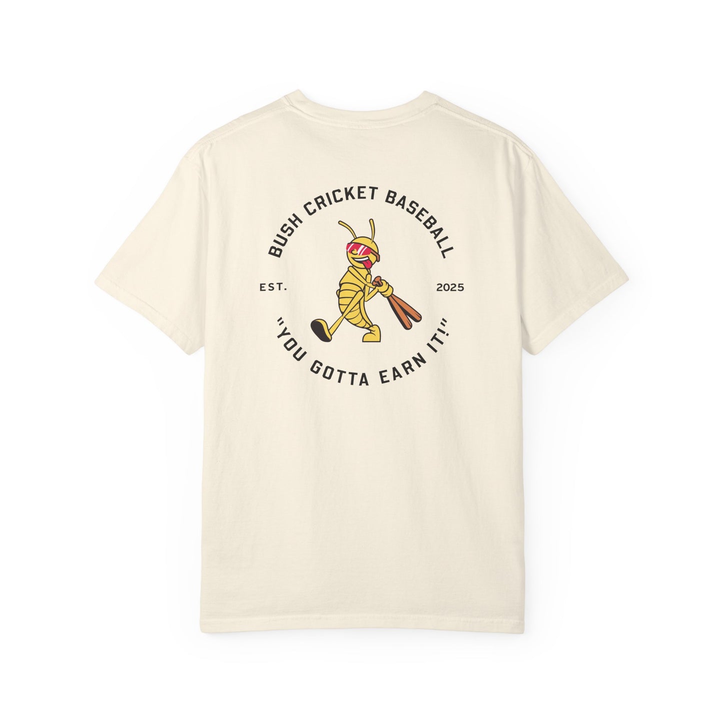 Batter - Bush Cricket Baseball T-Shirt, 100% Cotton